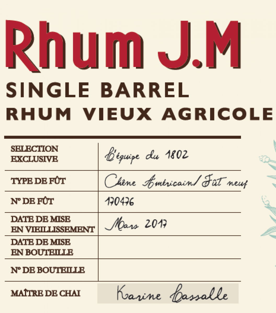 Rhum JM x Bar 1802